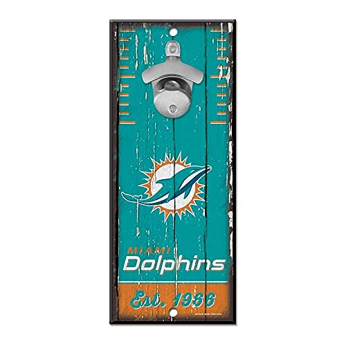 WinCraft Miami Dolphins NFL Schild mit Flaschenöffner