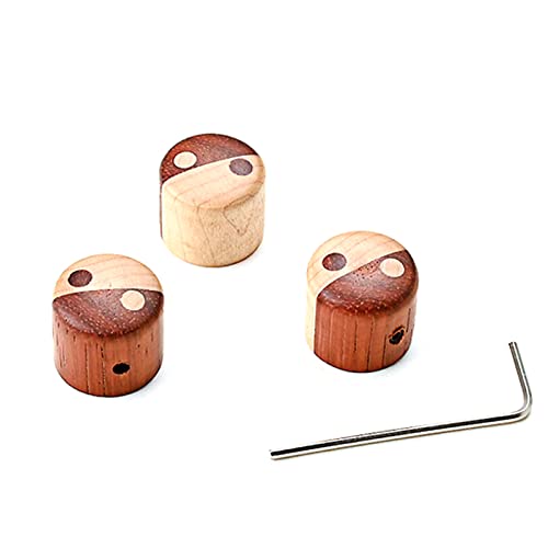 Wooden Tone Control Knobs Electric Guitar Bass Knobs Potentiometer Cap Instrument Accessories Easy To Use Guitar Dome Knobs Wood