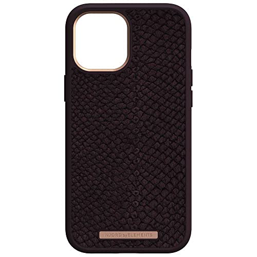 Njorð byELEMENTS - Hintere Abdeckung für Mobiltelefon - kompatibel mit MagSafe - salmon leather - eldur - für Apple iPhone 12 Pro Max
