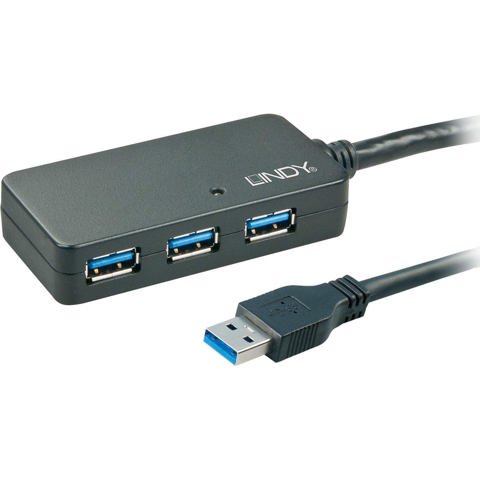 Lindy USB3.0 Active Extension Pro 4 Port Hub - Hub - 4 x SuperSpeed USB3.0 - Desktop (43159)