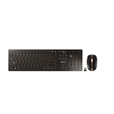 CHERRY DW 9000 Slim Bluetooth-Tastatur,- Maus-Set US-Englisch, QWERTY, Windows® Schwarz