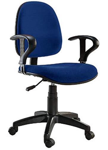 Office Chair W/Armrests Blue