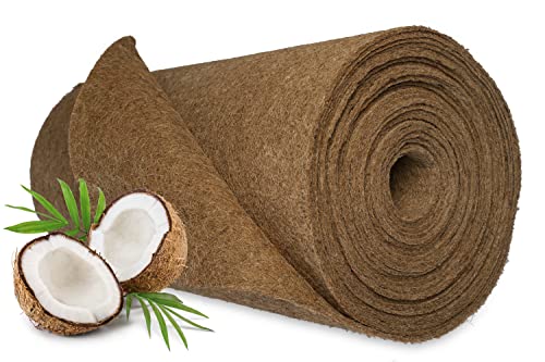 MC.Sammler Kokosmatte Winterschutz und Kälteschutz für Pflanzen Kübelpflanzen Palmen | Meterware 100% biologisch abbaubar | Kokos-Filzmatte in 18 Größen | 100cm x 15m | 7mm dick + Naturlatex |