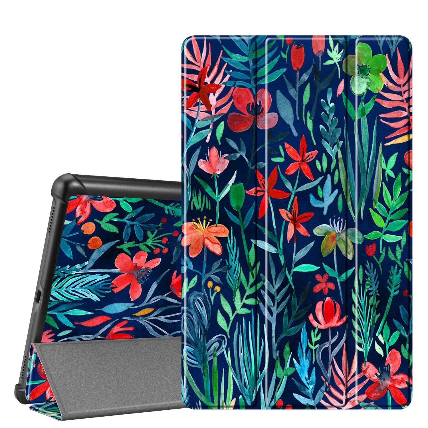 YYSS Hülle für Amazon Kindle Fire HD 8 Tablet (Versionen 2016 2017 2018, 8./7./6. Generation), 8 Zoll, Smart Cover mit Auto Wake/Sleep, Vivid Pattern