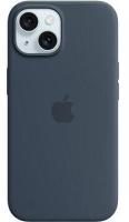 Apple iPhone 15 Silikon Case mit MagSafe – Sturmblau ​​​​​​​