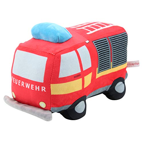 Sweety Toys 12190 Feuerwehr LKW Plüsch Plüschtier, Rot