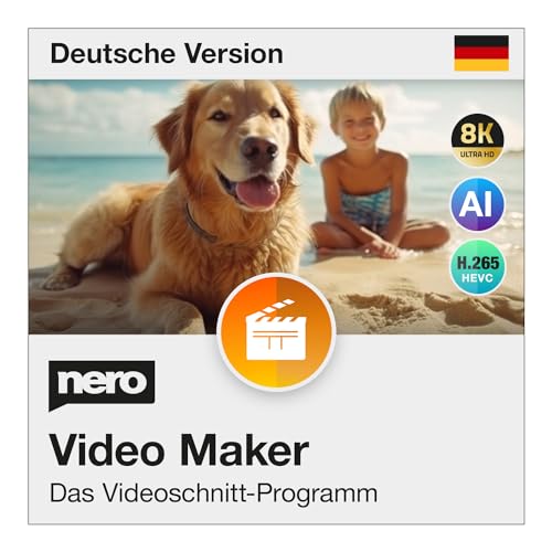 Nero Video Maker 2024 | Das Original | Videobearbeitungsprogramm | Videos schneiden | Videobearbeitung | Unlimitierte Lizenz | 1 PC | Windows 11/10 / 8/7