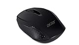 Acer Wireless Chrome Maus G69 RF2.4G (1600 DPI, WWCB-zertifiziert, Smart-Power-Management, schlankes Design, feines Scrollrad) schwarz
