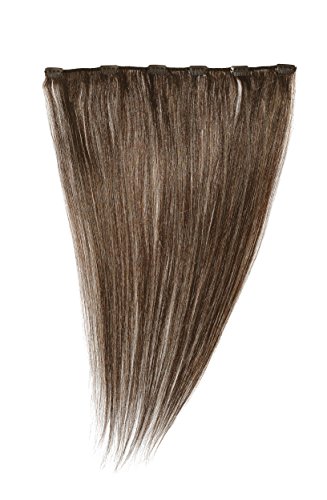 Love Hair Extensions Clip-In Haarverlängerung 100% Echthaar, Farbe 6 Dark Ash Brown