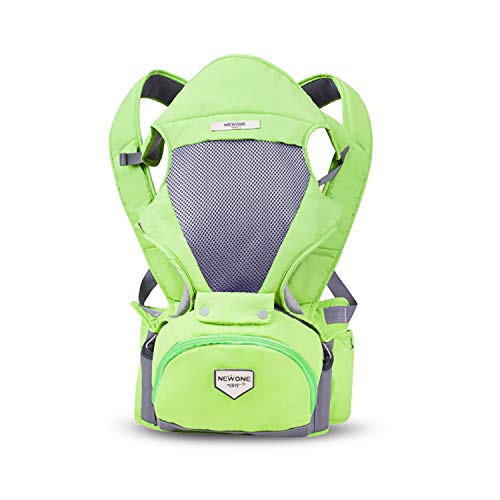 SONARIN Front Multifunktional Hipseat Baby Carrier, Babytrage,Atmungsaktives Netzfutter,Aufwand sparen,Einheitsgröße,Gemütlich und beruhigend für Babys, Einfach zu tragen und Einfach Mom(Grün)