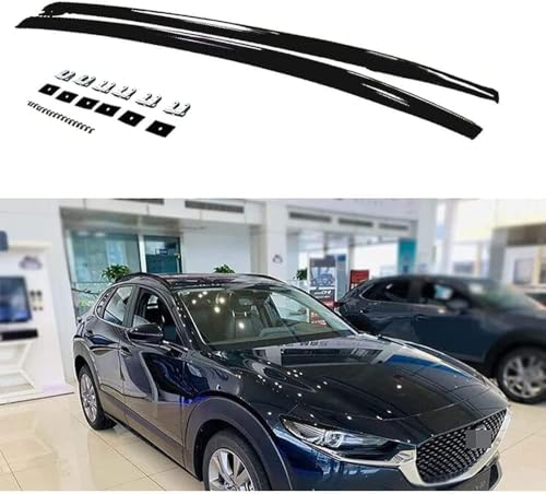 2 Stück Aluminium Dachreling für Mazda CX-30 2020 2021, Auto Dachträger Dachträgerschienen für Fahrradträger Dachboxen Dachgepäckträger Dachgepäckablage