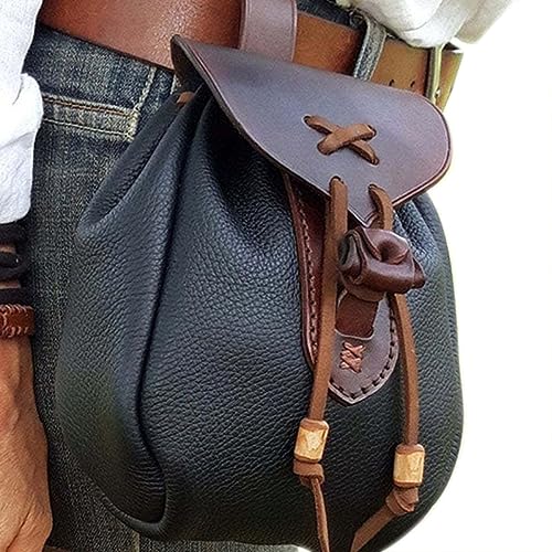 WATERBELINE Umhängetasche,Retro-Hüfttasche mit Kordelzug für Damen,stilvolle und vielseitige Steampunk-Gürteltasche für Herren