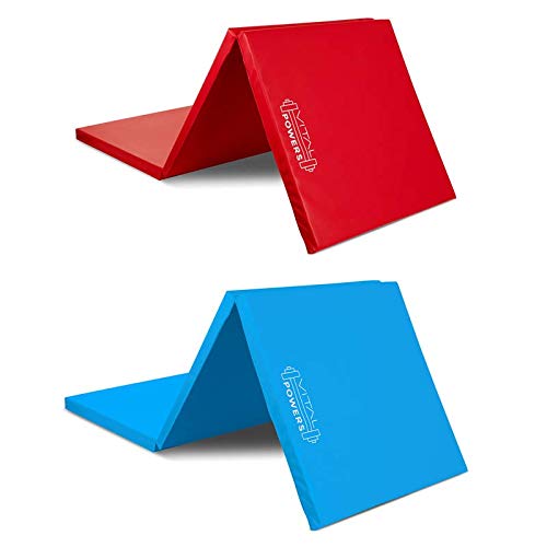 Klappbar Turnmatte Weichbodenmatte Yogamatte Fitnessmatte Gymnastikmatte Tragbar (Blau)
