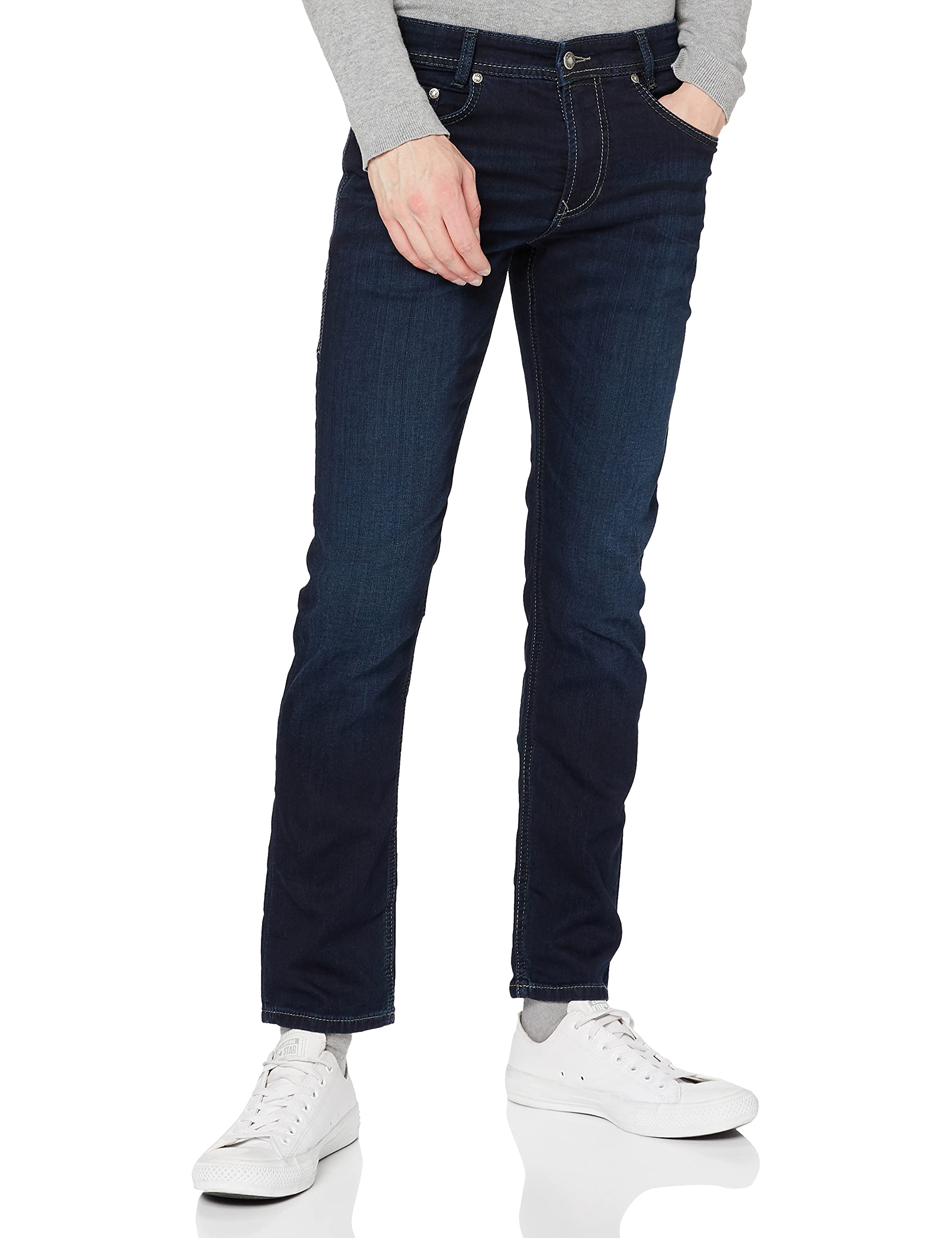 MAC Herren Straight Leg Jeanshose Jog'n Jeans, Blau (Dark Blue Authentik used H743), W34/L34 (Herstellergröße: 34/34)