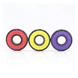 Lager 16 Stück ABEC9 608 2RS for Inline-Rollschuhrad Skateboard Lager 608 RS Kugellager 608RS versiegelte 8 x 22 x 7 mm Welle INGRTDJS (Color : 608rs Yellow, Size : 8Pcs)
