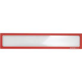 Schäfer Shop Select Magnetrahmen, für Überschriften im A4 Querformat/A3 Hochformat, UV-beständige PET-Folie, rot, 4 Stück