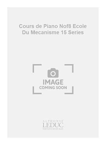 Félix Le Couppey-Cours de Piano Nof8 Ecole Du Mecanisme 15 Series-Klavier-BOOK