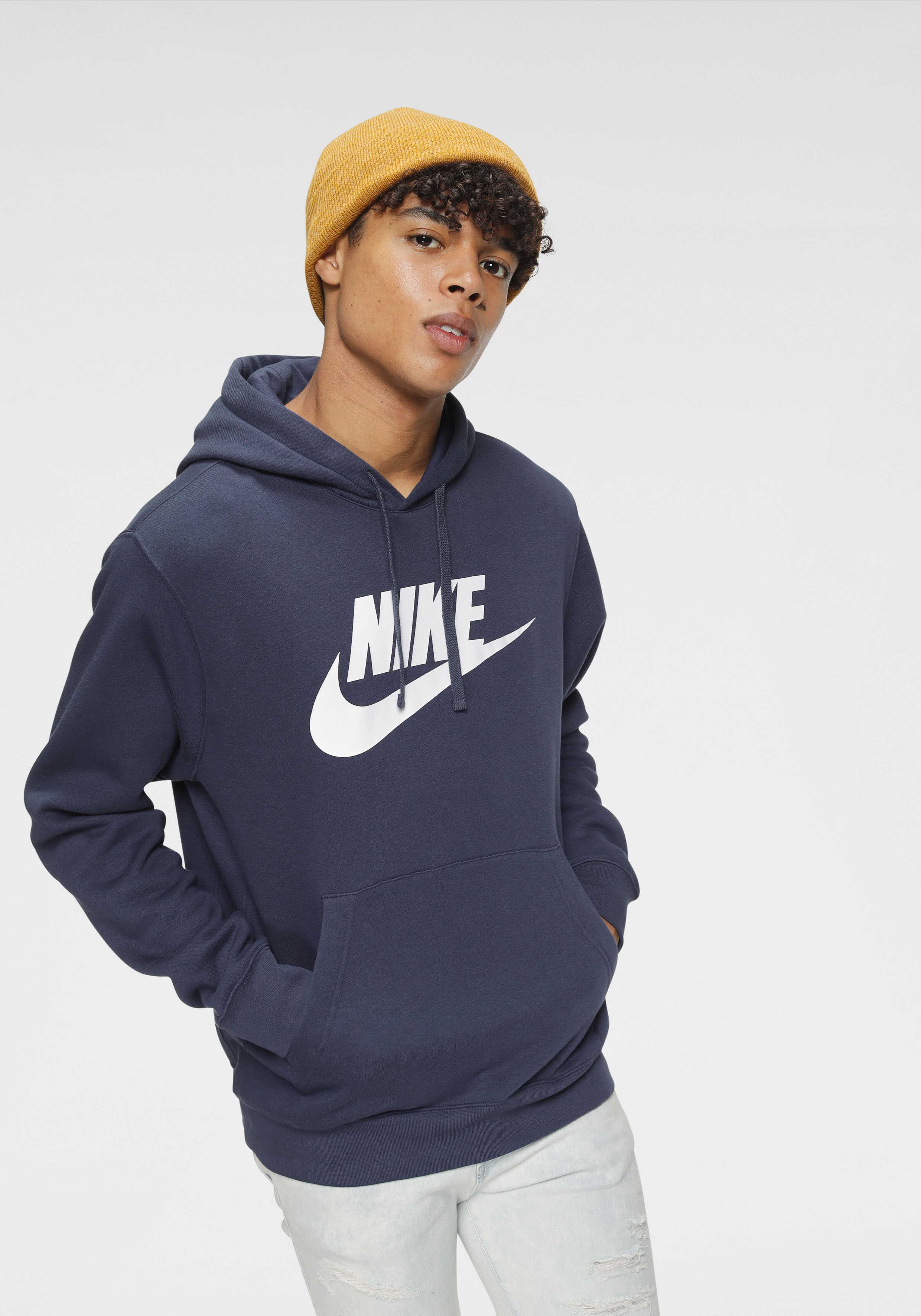 Nike Sportswear Kapuzensweatshirt "Club Fleece Mens Graphic Pullover Hoodie"