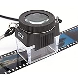 Pixel Peeper LAZR Lupe für 35-mm-Film, 10-fache Vergrößerung, Präzisionsglas, Negativ- und Schiebebetrachter, PPLL