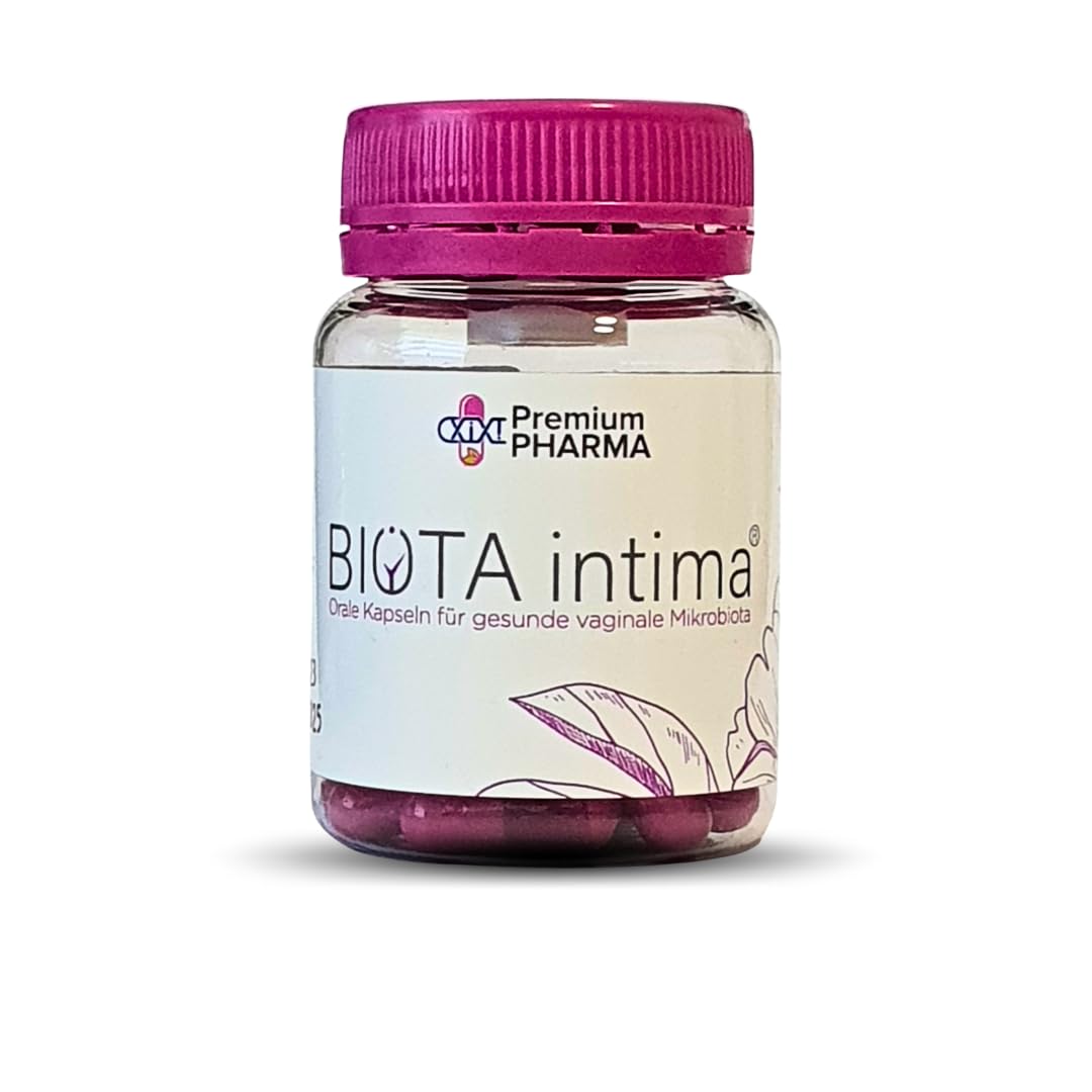 BIOTA intima Kapseln| Vaginal Probiotics | Probiotika für Frauen | Intimpflege mit Milchsäure |180 Mrd. KBE | 6 Stämme Lactobacillus,Lactoferrin,Vitamin D