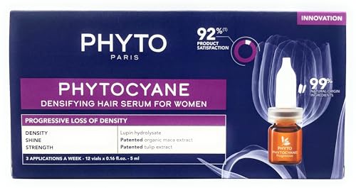 Phyto Phytocyane Progressive Anti-Haarausfall-Behandlung, Damen, 12 x 5 ml