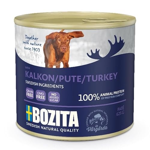 Bozita Dog Dose Pate Pute | 12x625g Hundenassfutter