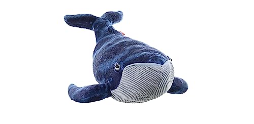 Wild Republic Cuddlekins Blauwal, Stofftier, Baby-Geschenk für Mädchen und Jungen, Kinder Plüschtier, Kuscheltier Für Babys, Spielzeug aus Recyclingmaterial, 30 cm