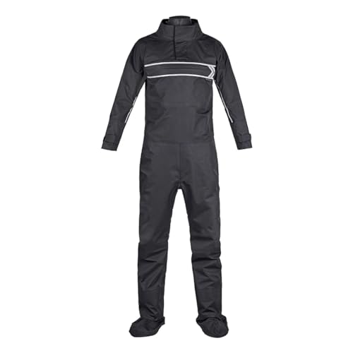 Kajak Dry Suit Formen Latexdichtungen mit Neopren-Pushthroughover-Manschettenfortights schwarz XXL