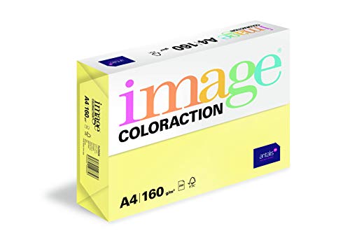 Image Coloraction - farbiges Kopierpapier Florida/zitronengelb 160g/m² A4 - Paket zu 250 Blatt