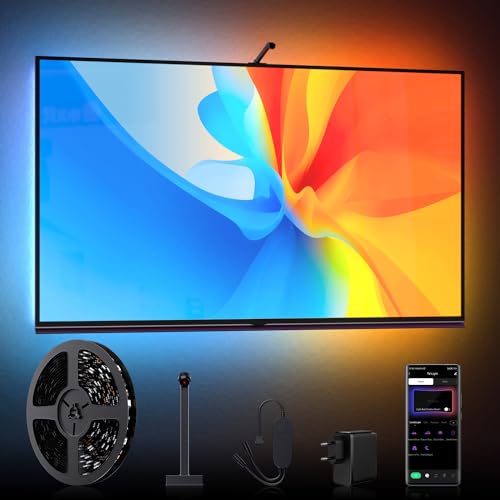 Lumtang TV 3M LED Hintergrundbeleuchtung, TV Hintergrundbeleuchtung Color picking device für 50-65 Zoll TV und PC, Bluetooth App-Steuerung