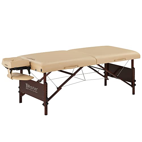 Master Massage Del Ray Mobile Massageliege Kosmetikliege Therapiebett Behandlungsliege Massagebank Klappbar Holz 76cm Beige