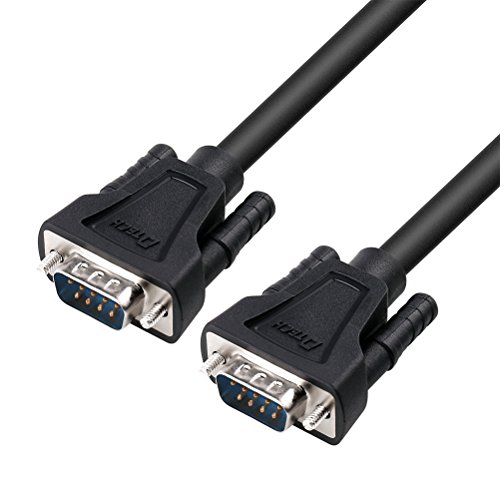 DTech RS-232 Kabel 3,0m RS232 Serielles Kabel Stecker auf Stecker 9 Pin DB9 Kabel gerade durchgängig