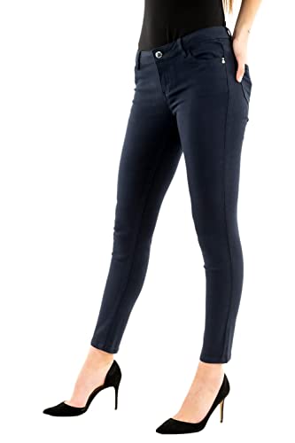Morgan Damen Five-Pocket-Hose Skinny Petra Pants, Marine, 34W