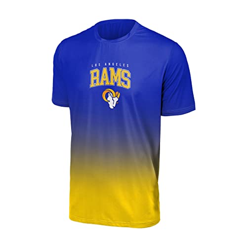 Foco Los Angeles Rams NFL Gradient Mesh Jersey Short Sleeve Herren T-Shirt - XL