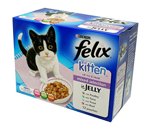 Felix Kitten Chunks In Jelly Mixed Selection Pouch 12x100g