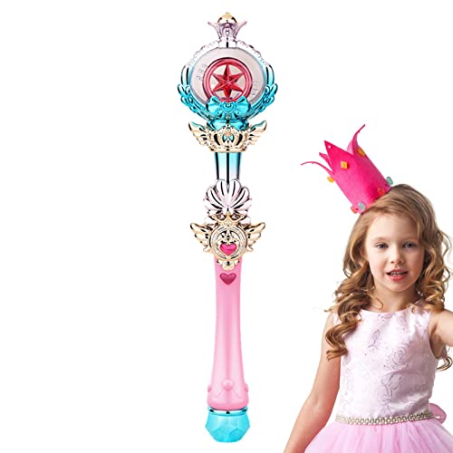 Abbto Prinzessin Zauberstab Spielzeug - Rosa leuchtender Zauberstab Prinzessin Kostümzubehör Spielzeug | LED-beleuchteter Zauberstab für Halloween