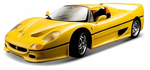 Bburago 16004Y - Modellauto 1:18 Ferrari F50, gelb, Fahrzeuge