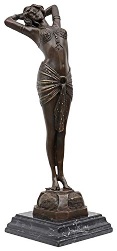 aubaho Bronzeskulptur Erotik erotische Kunst im Antik-Stil Bronze Figur Statue 42cm