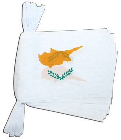 Flaggenfritze Fahnenkette Zypern, Länge 5,9 m