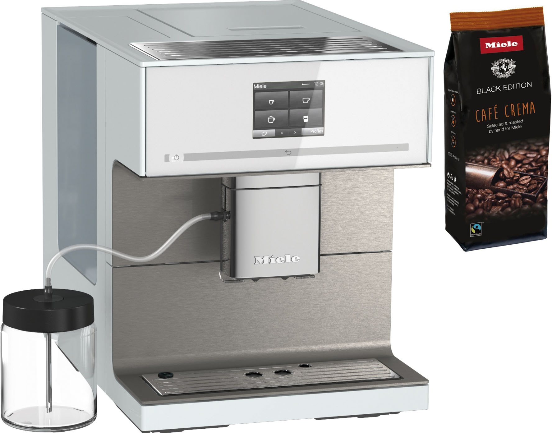 Miele Kaffeevollautomat "CM7550 CoffeePassion, inkl. Milchgefäß, Kaffeekannenfunktion"