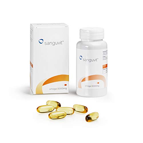 sanguvit Omega 3 1000 mg mit langkettigen Omega 3 Fettsäuren (60 Kapseln)