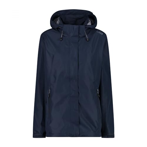 CMP, Zip Hood Jacket With Ventilation , BLACK BLUE, D36