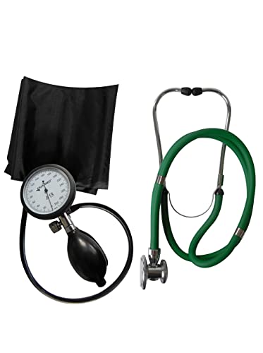 Blutdruckmessgerät Profi Obermarm Tiga Pro 1 K1 + Stethoskop Rappaport grün Doppelkopf TIGA-MED