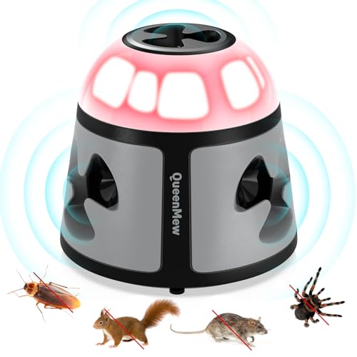 Ultraschall Maus und Ratten 360° Gerät Ultraschall Maus mit LED-Licht Plug in Abwehr von Mäusen Nagetier für Innen Schutz und Schädlingsbekämpfung Garten