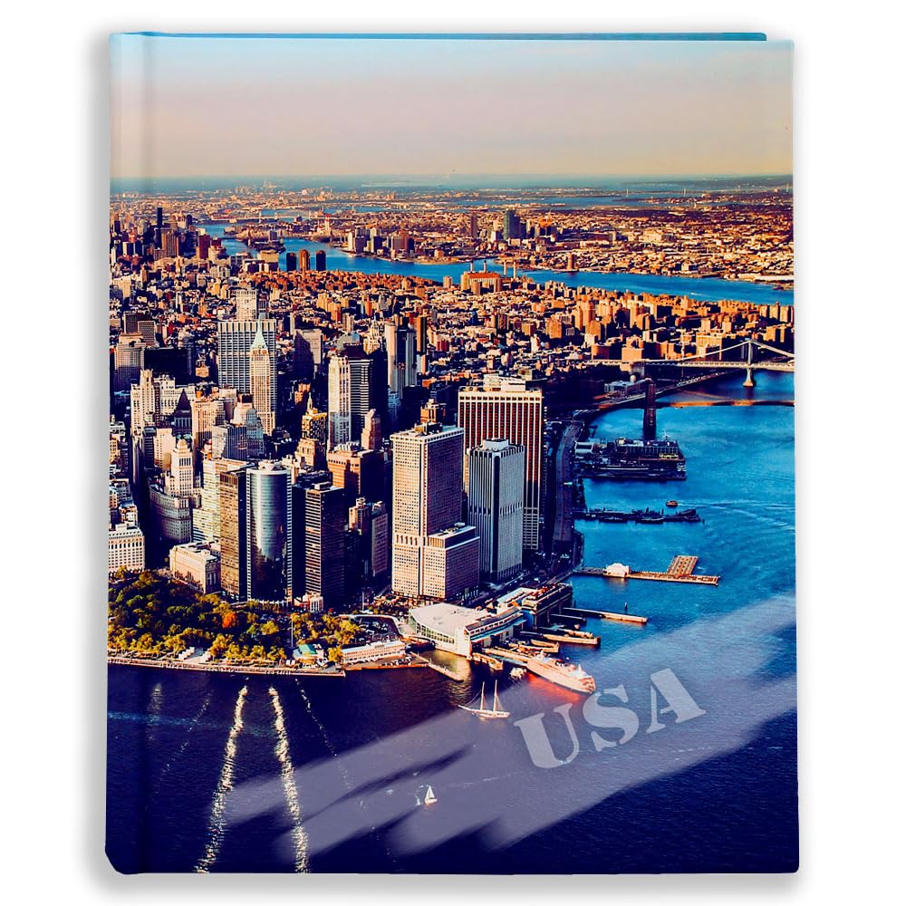 Urlaubsfotoalbum 10x15: USA, Fototasche für Fotos, Taschen-Fotohalter für lose Blätter, Urlaub USA, Handgemachte Fotoalbum