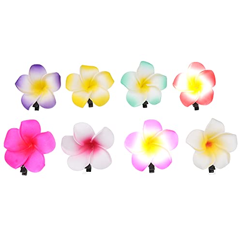 Frcolor 24er Set 6cm Hawaiian Flower Shaped, Haarspangen für Beach Party, Event und Hochzeitsdekoration (12 Farben)