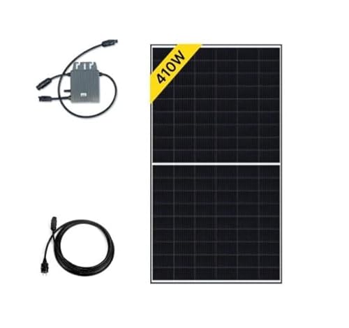 Robinsun Performance 410 Wp/Basic Solarpanel-Set, selbstinstallationsfähig, Plug & Play (nicht im Lieferumfang enthalten), Micro-Wechselrichter 400 W, inklusive WLAN + Verbindungskabel