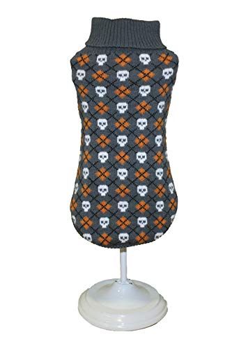 Croci C7273110 Pullover Tricky Skulls, 40 cm