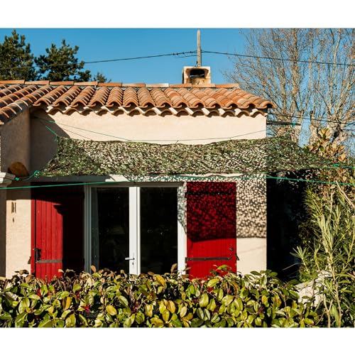 WerkaPro g/m2 11092 Sonnensegel mit durchbrochenem Blatt, 120 g/m², Polyester, rechteckig, 2 x 3 m, für Balkon, Terasse und Garten, grün