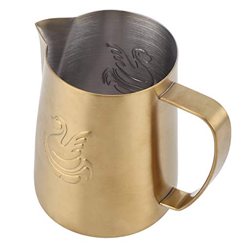 600 Ml Latte Art Cup, Mehrzweck-Kaffeetassenbecher, Milchschaumkrug, 304 Edelstahl-Kaffeezubehör, für Home Coffee Shop Kaffee-Latte-Art-Form